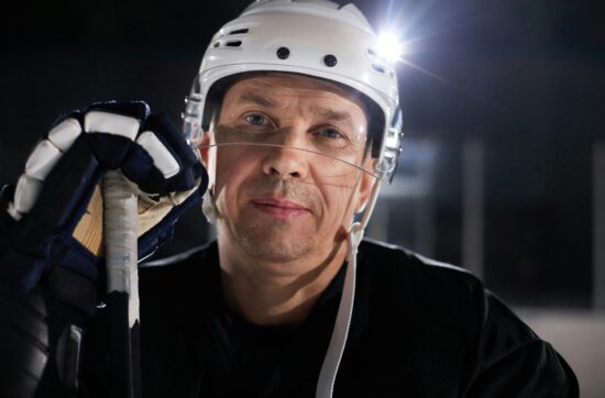 5 Ways to Stop Comparing Yourself as an Athlete - Photo of a hockey player